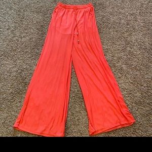 Coral Palazzo Pants